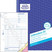 AVERY Zweckform Formularbuch "Liefer-/Empfangsschein", A5