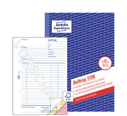 AVERY Zweckform Formularbuch "Auftrag", SD, A5, 3 x 40 Blatt