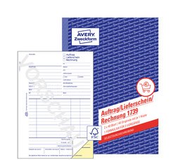 AVERY Zweckform Formularbuch "Auftrag/Lieferschein/Rechnung"