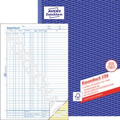 AVERY Zweckform Formularbuch "Kassenbuch", SD, A4
