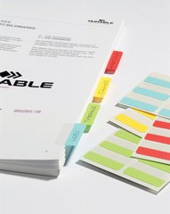 DURABLE Index repositionnable Quick Tab, assorti