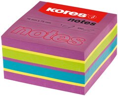 Kores Bloc-note cube "Spring", 75 x 75 mm, 4 couleurs