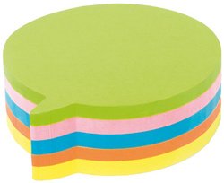 Kores Cubes de notes adhésives "bulles", 70 x 70 mm, uni