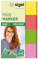 sigel Marque-page repositionnable Fluo, 50 x 20 mm