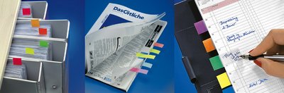 sigel Marque-page repositionnable Fluo, 50 x 20 mm