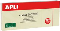 APLI Notes adhésives "CLASSIC Notes!", 75 x 50 mm, jaune