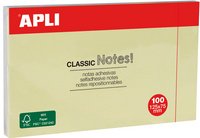 APLI Notes adhésives "CLASSIC Notes!", 75 x 50 mm, jaune