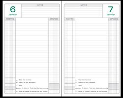 EXACOMPTA Agenda Perpétuel Caisse 210 x 148 mm, noir