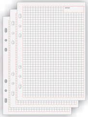 bind Fiche de rechange pour notes Manager, A5, quadrillé