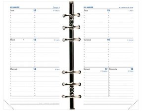 QUO VADIS Recharge Timer 17 Horizontal 2026/2027, 16 mois