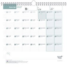 QUO VADIS Calendrier FAMILY PLANNER MENSUEL, 2026/2027