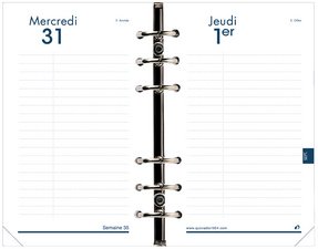 QUO VADIS Recharge Timer 17, 1 jour par page, 2026/2027