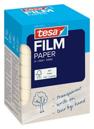 tesa Film PAPER, transparent, 19 mm x 10 m, Office Box