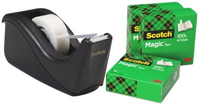 3M Scotch Dévidoir de table C60, garni, promotion, argent