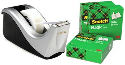 3M Scotch Dévidoir de table C60, garni, promotion, noir