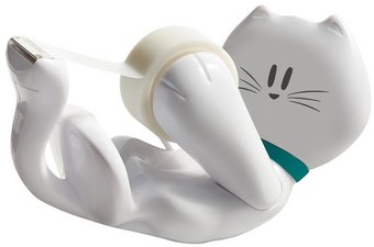 3M Scotch Dévidoir de bureau "Cat", en forme de chat, équipé
