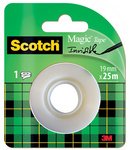 3M Scotch Ruban adhésif Magic 810, 25 mm x 66 m, invisible