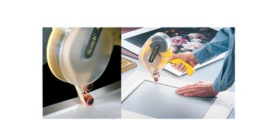 3M Dévidoir de ruban adhésif ATG, plastique, jaune