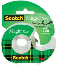 Scotch Ruban adhésif Magic, invisible, avec dévidoir