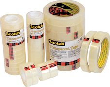 Scotch Ruban adhésif 550, 19 mm x 66 m, transparent