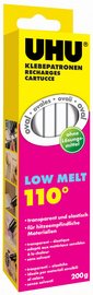 UHU Recharde de colle Low Melt, 125 g, transparent