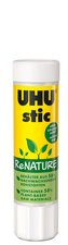 UHU Bâton de colle stic ReNature, sans solvants, 40 g, tube