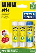 UHU Pack économique Bâtons de colle stic et stic Magic
