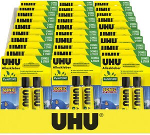 UHU Colle universelle ReNATURE SONIC, présentoir de 30