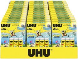 UHU Bâton de colle stic Bob l'éponge, 2 x 8,2 g, présentoir