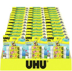 UHU Bâton de colle stic Bob l'éponge, 2 x 8,2 g, présentoir