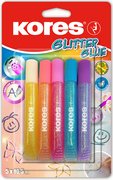 Kores Colle liquide "Glitter Glue", couleurs assorties