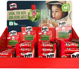 Pritt Bâton de colle, présentoir de 97 + pastilles SOMAT