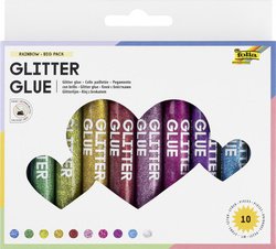 folia Colle pailletée " Glitterglue", 9,5 ml, couleurs