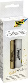 folia Marqueur effet perles "Or&Argent", 30 ml, kit de 2