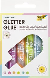 folia Colle pailletée "Glitterglue SPIRAL MAGIC", assortie