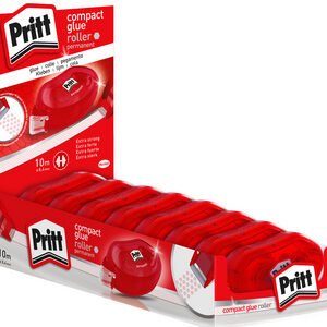 Pritt Roller de colle Compact, permanent, présentoir de 8