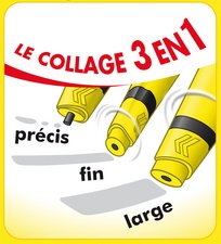 UHU Colle universelle "Collage 3 en1" ReNATURE, sans solvant