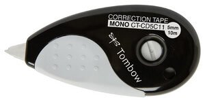 TOMBOW Roller de correction "MONO grip", 5,0 mm x 10 m, noir