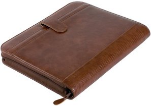Alassio Serviette classeur "VITERBO", A4, similicuir, marron
