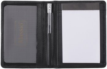 Alassio Etui pour bloc-notes, cuir, noir