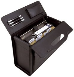 Alassio Valise pour pilotes "ANCONA", cuir, noir