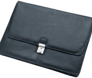 Alassio Porte-documents "TISSANO", cuir nappa, noir