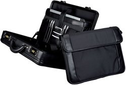 Alassio Attaché-case "MODICA", similicuir / nylon, noir