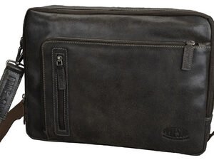 PRIDE&SOUL Sac à bandoulière "KING", cuir, marron