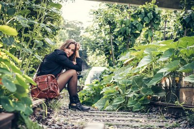 PRIDE&SOUL Sac pour femme "HOLLY", en cuir, marron