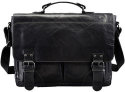 PRIDE&SOUL Sac à bandoulière "Business Sac L", cuir, marron