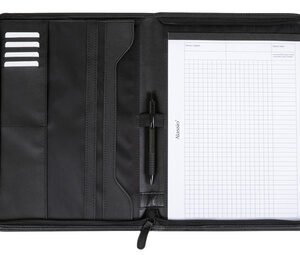 Alassio Organiseur avec zip LORENZO, A4, noir