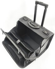 STOP Valise pour pilotes rPET SAMAR, PET recyclé, noir