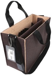 sigel Sacoche en feutre Desk Sharing Bag Bicolor M, marron