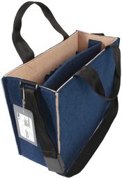 sigel Sacoche en feutre Desk Sharing Bag Bicolor M, marron